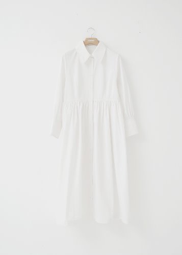LONG SHIRT DRESS_WHITE