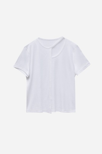 CUT OUT TEE_WHITE