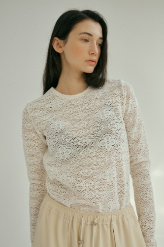 LACE TOP_IVORY