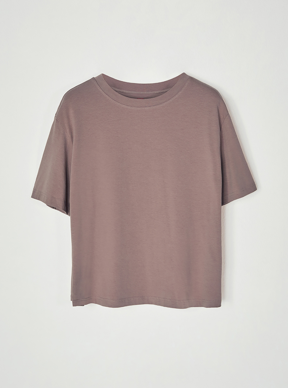 반팔 티셔츠 코코아 색상 이미지-S1L17