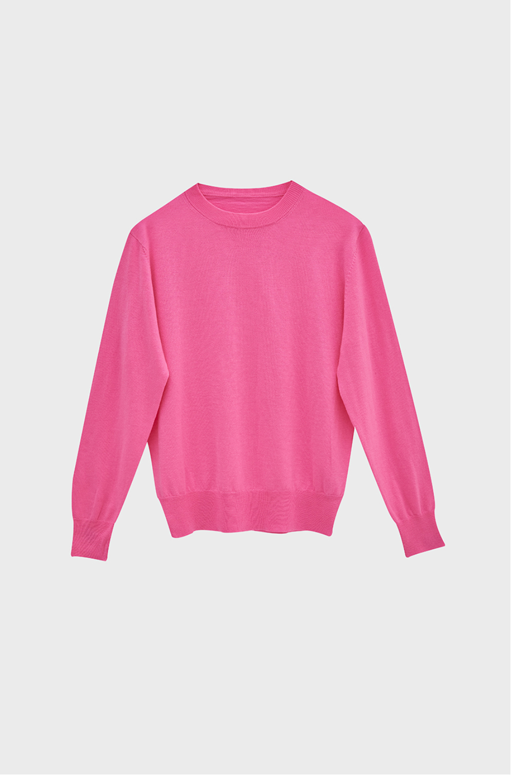 긴팔 티셔츠 핑크 색상 이미지-S1L3